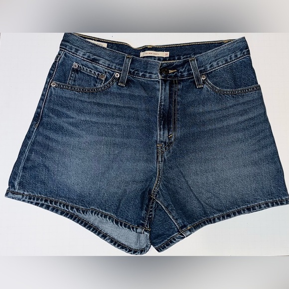 Levi's Premium 80's Mom Denim Jean Shorts Women's Size 28 Medium Wash - Picture 2 of 5
